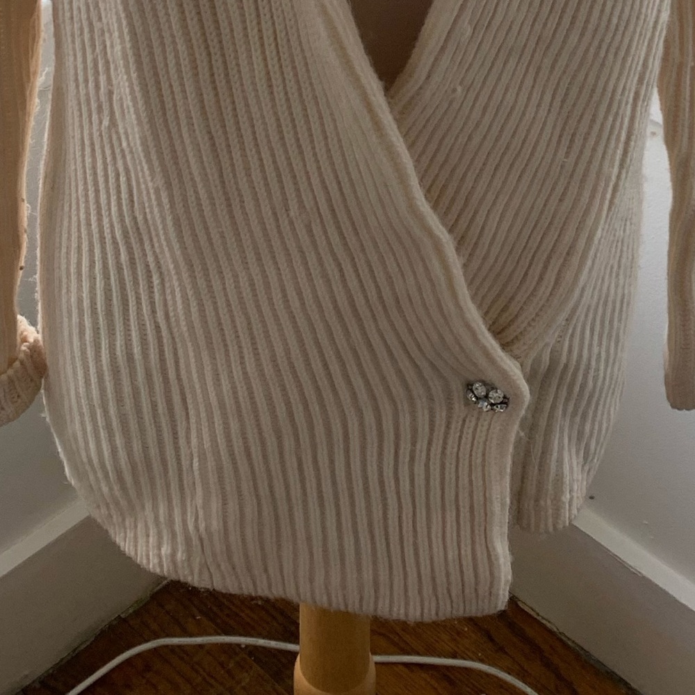 ANN TAYLOR cozy alpaca blend crossover cardigan - Picture 4 of 13